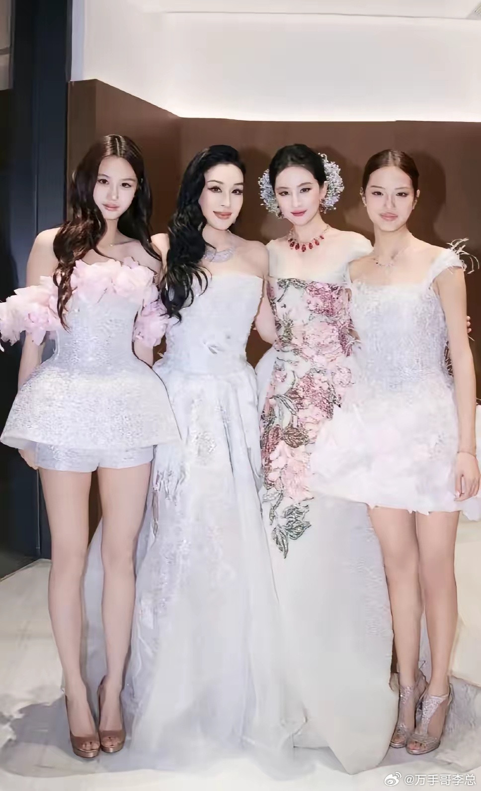 钟丽缇可真是太会生了两个女儿跟刘亦菲一样美一点不输站在一起太养眼了四个大美女钟