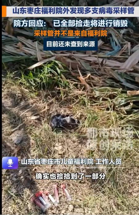 “必须严查严惩！”山东枣庄市儿童福利院外墙边的庄稼地里，有人发现多支一次性使用病