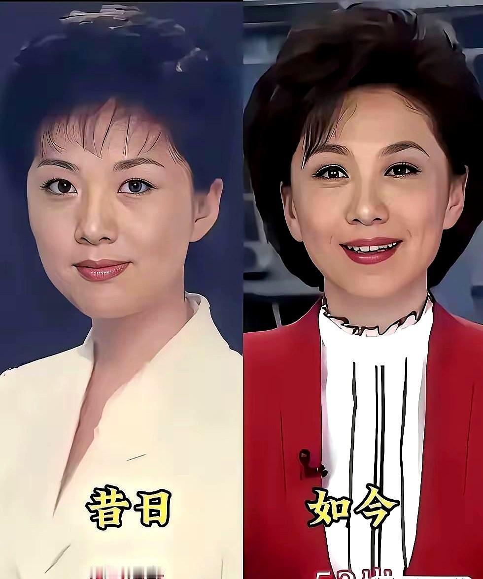 央视老牌主持人今昔对比！看着他们的新照片，感觉像是他们终于把“央视主持人”这个