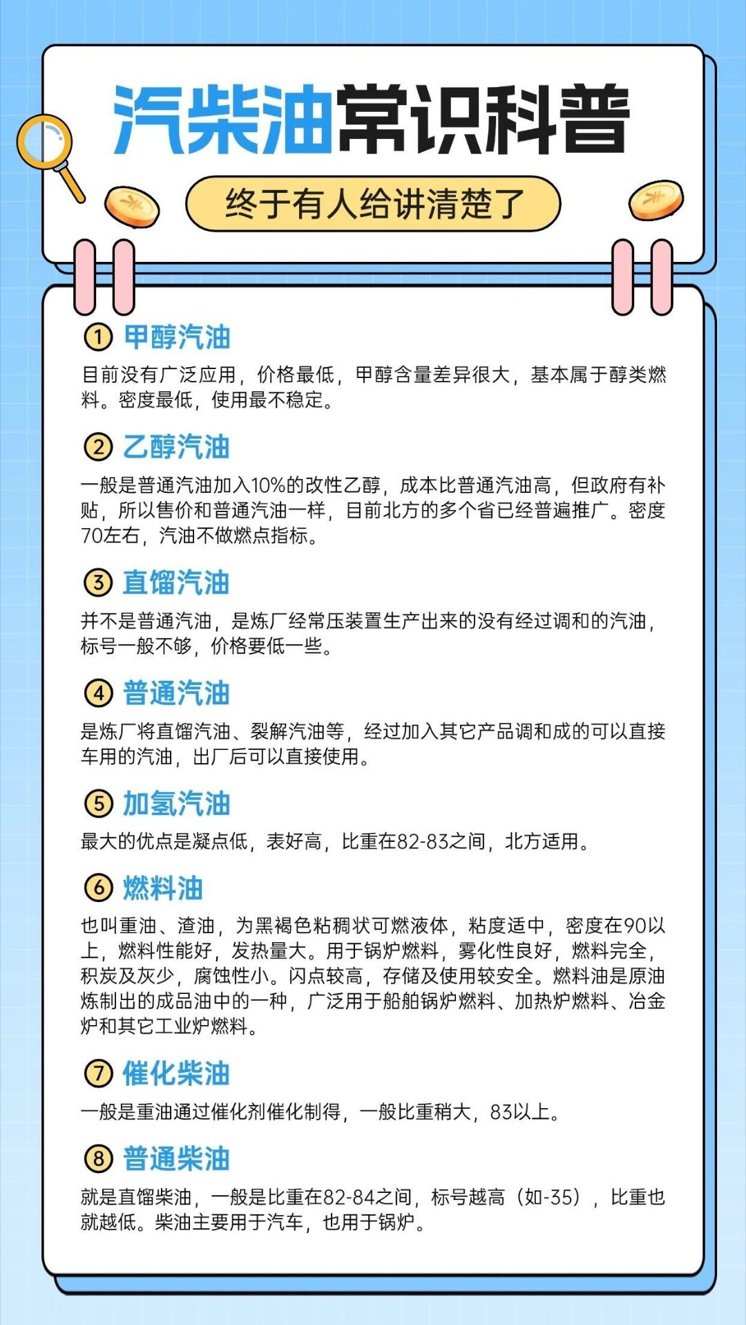 汽柴油常识科普，一张图讲清楚.改装车展的环保赛车太夯了甲醇的风已经吹到了赛车圈