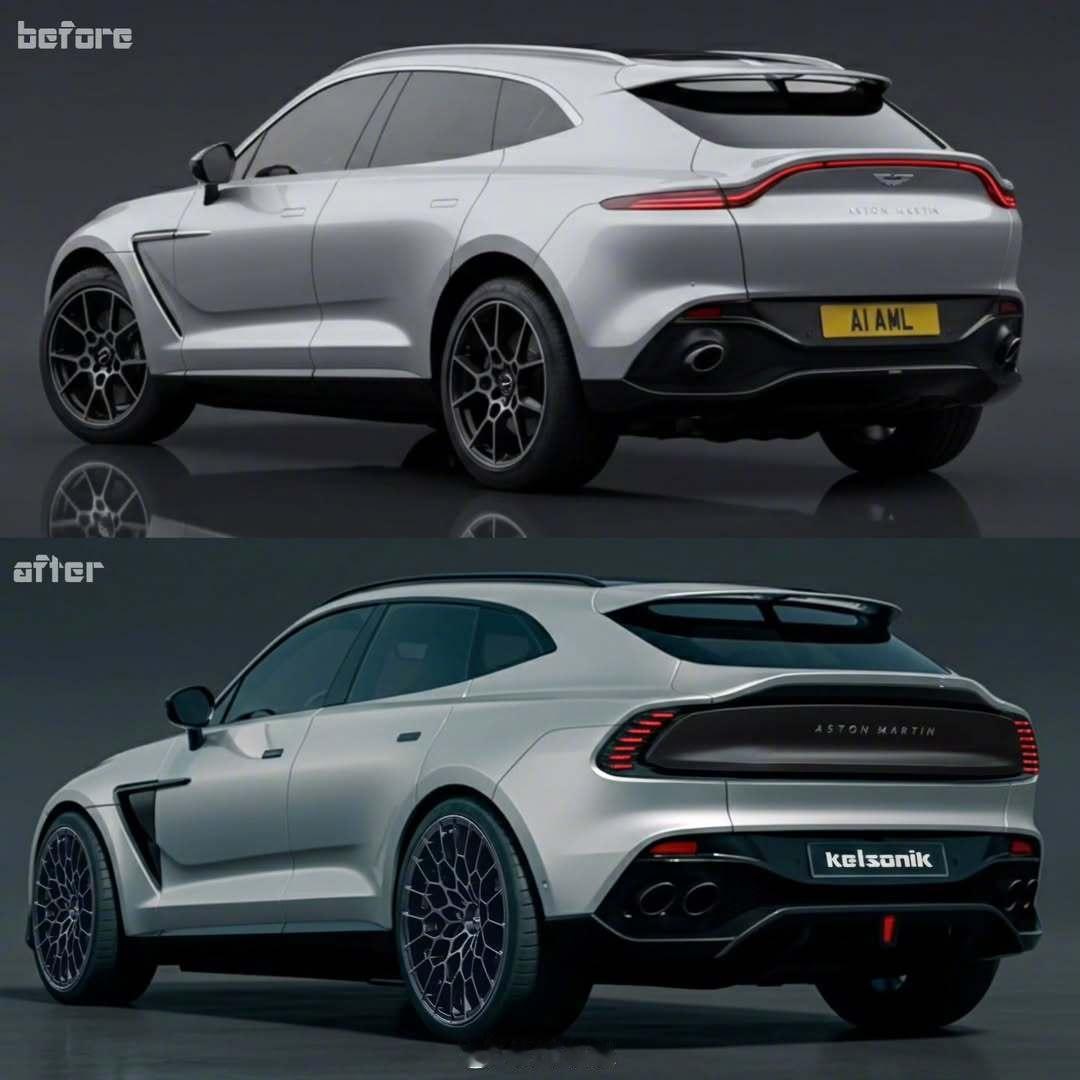 下一代DBX假想图，两套风格。你们觉得帅吗？阿斯顿·马丁dbx