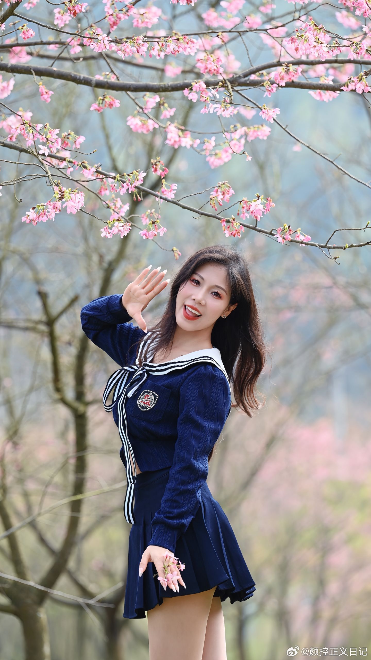 jk私影樱花季到了，一起jk起来美女