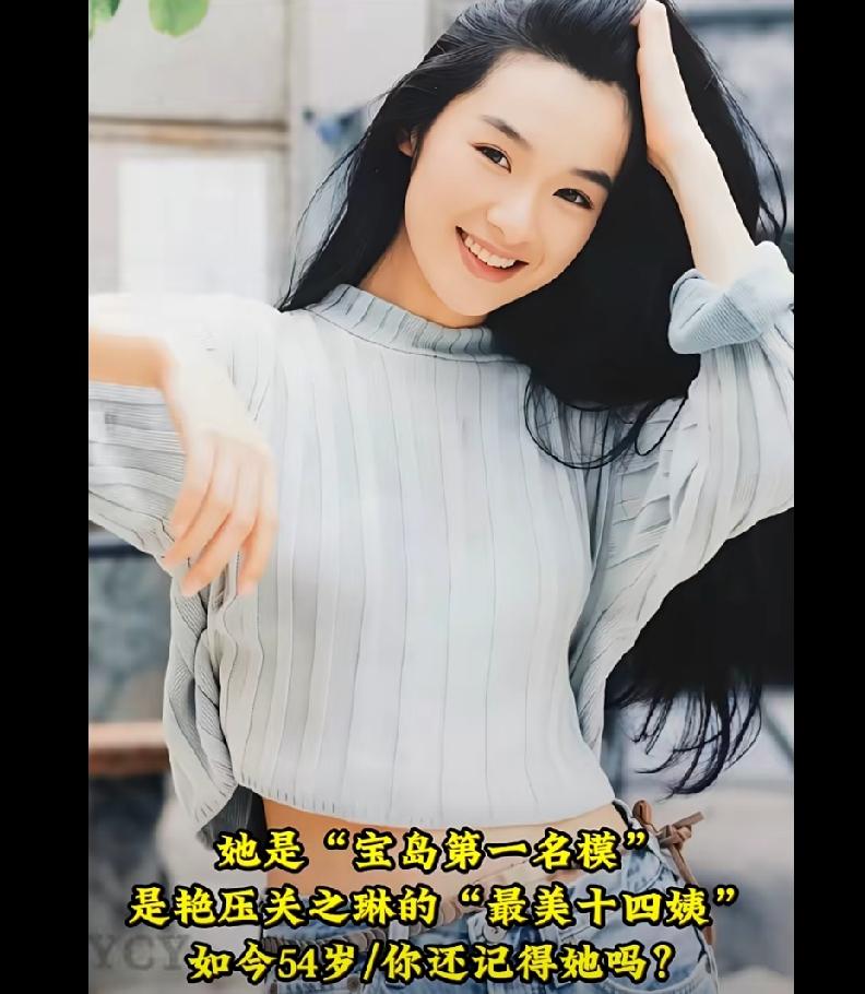 她是“宝岛第一名模”，美貌不输林志玲，是艳压关之琳的“最美十四姨”，被誉为“小