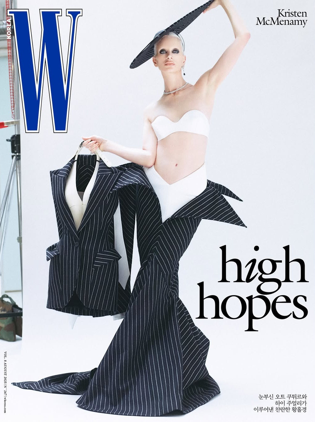 超模KristenMcMenamy佩戴Cartier珠宝登上WKorea