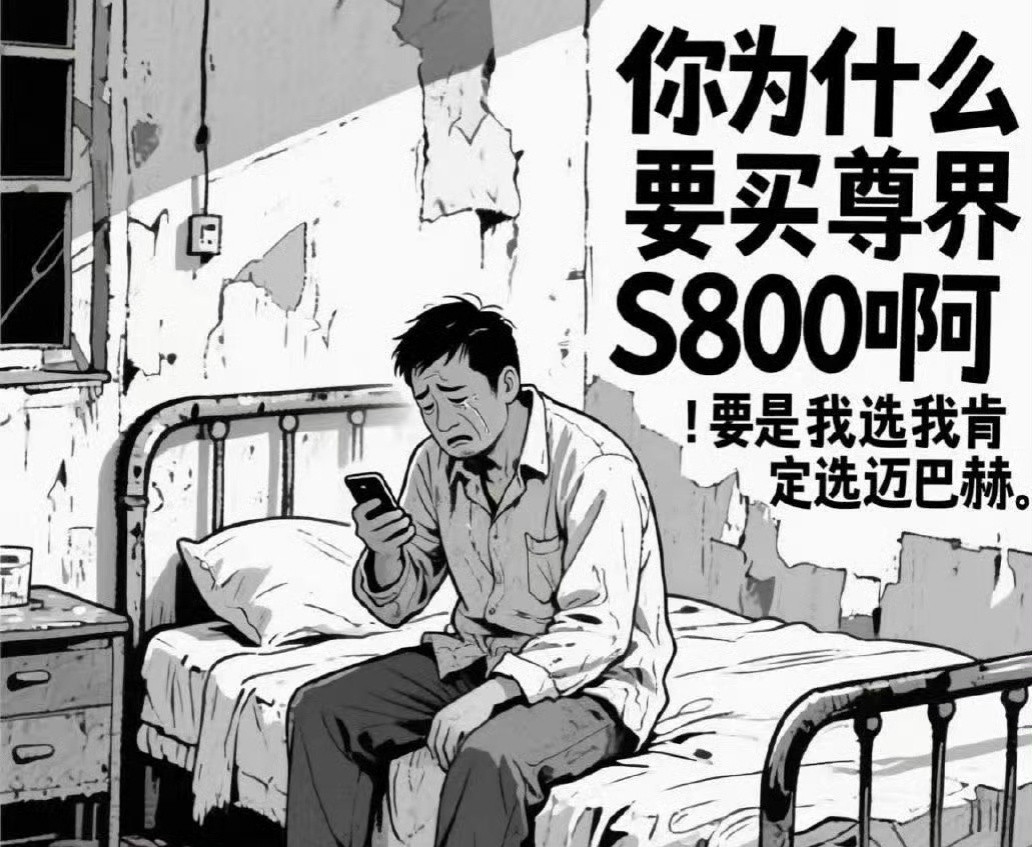 这两张图有点黑尊界S800的网络黑子很形象鸿蒙智行尊界s800​​​