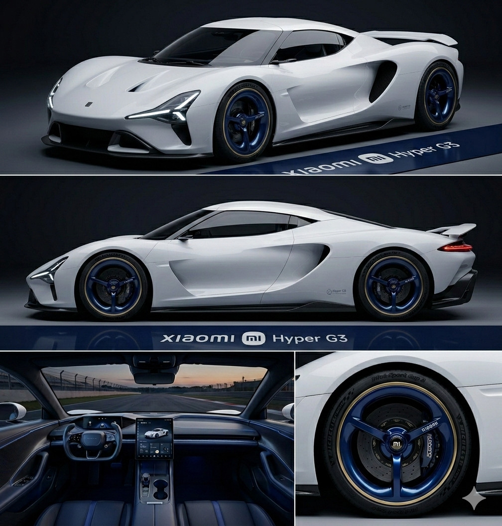 海外曝光小米神秘新车用NanobananaPro生成了一下，啥都没说，就让它