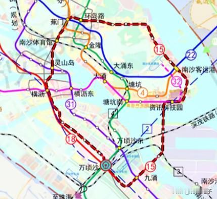 南沙人对广州地铁15号线为什么那么执着？地铁15号线串联了蕉门和进港大道两侧