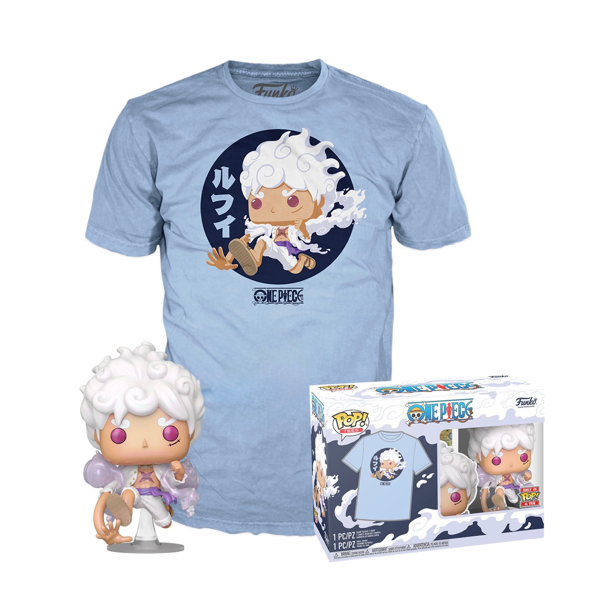 海贼王周边五档路飞全新FunkoPOP！套装公布（含一件T恤）。本周四发售。