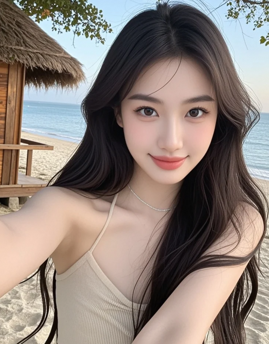 找到了最美的背景板——大海！但主角是谁？