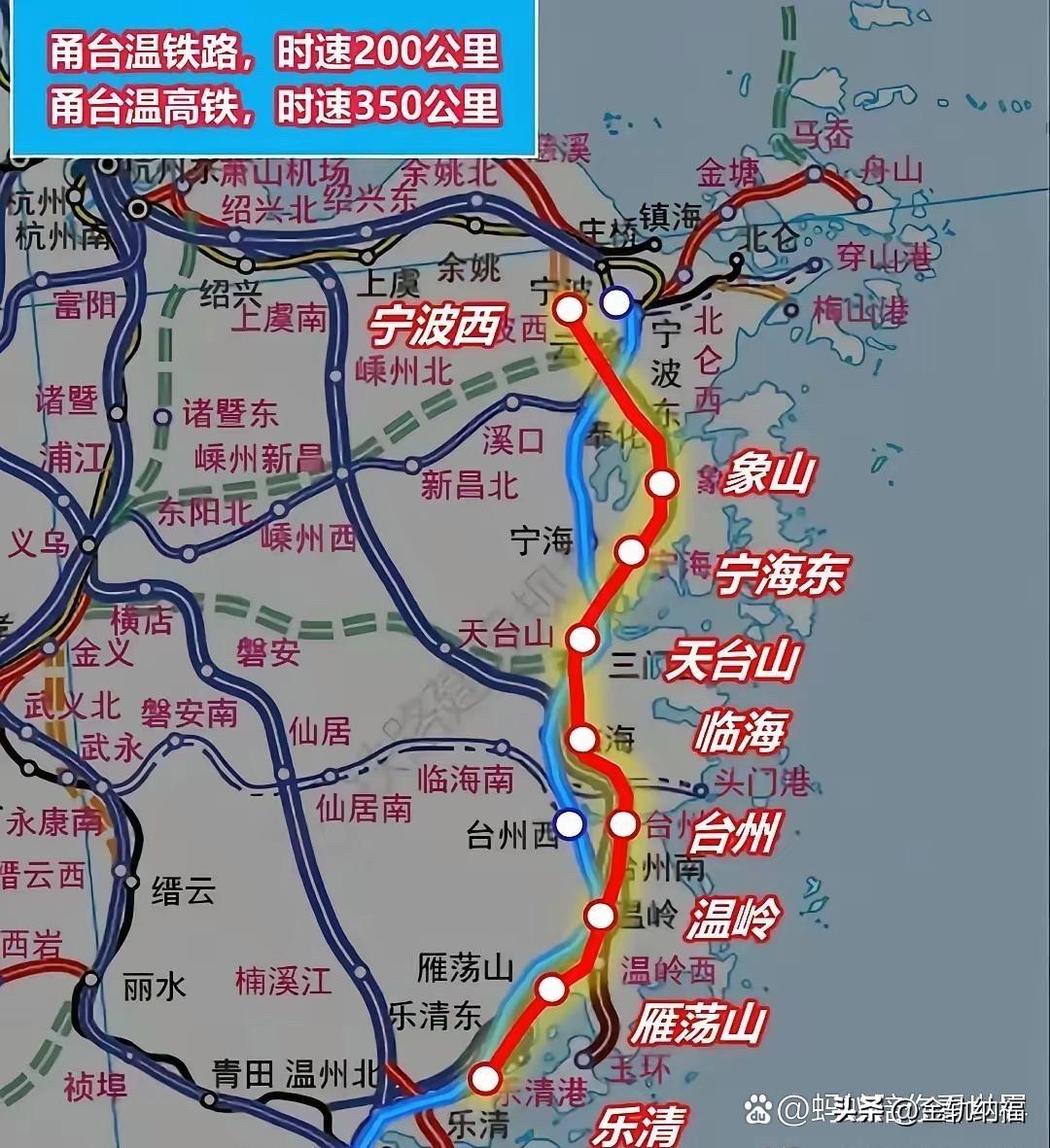 甬台温高铁进退两难，最难受的居然是台州！甬台温350公里新高铁，如今陷入尴尬局