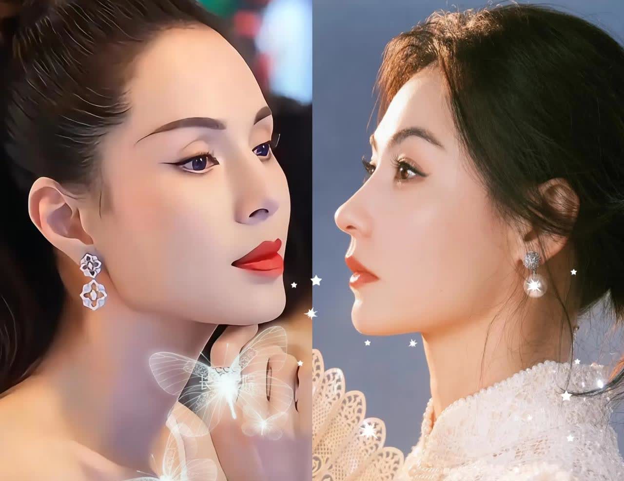 你们有没有发现？仔细瞅的话，李若彤和张柏芝长得是真像，就跟那失散多年的姐妹似的，