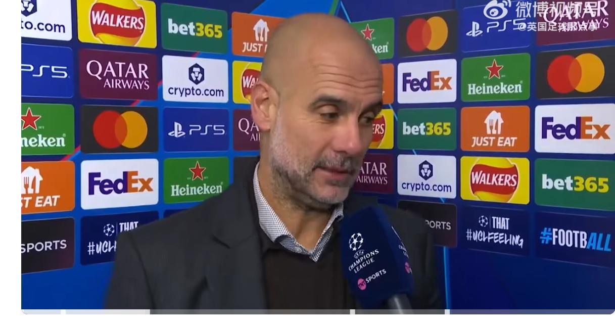 被问及终场哨后的更衣室谈话，瓜帅：“这是我们内部的事情。”谈及球队的整体表现