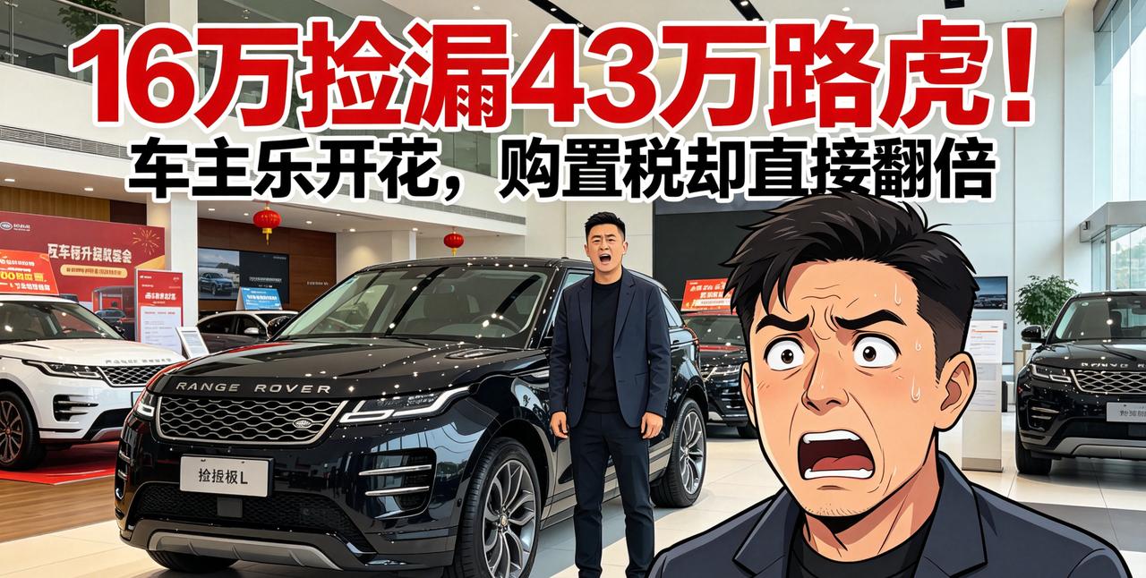 “便宜没占够？”浙江，男子在路虎4S店以16万多元清库存价购入一辆指导价42.8