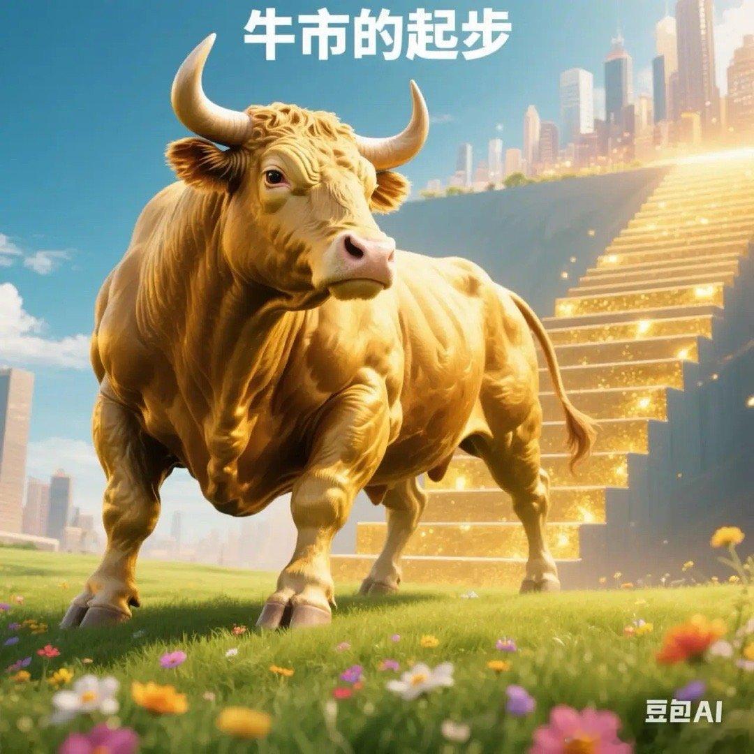 牛市的起步当下的股市不是牛市而是牛市起步前的震荡市因为牛市有三个显著的特点1.要