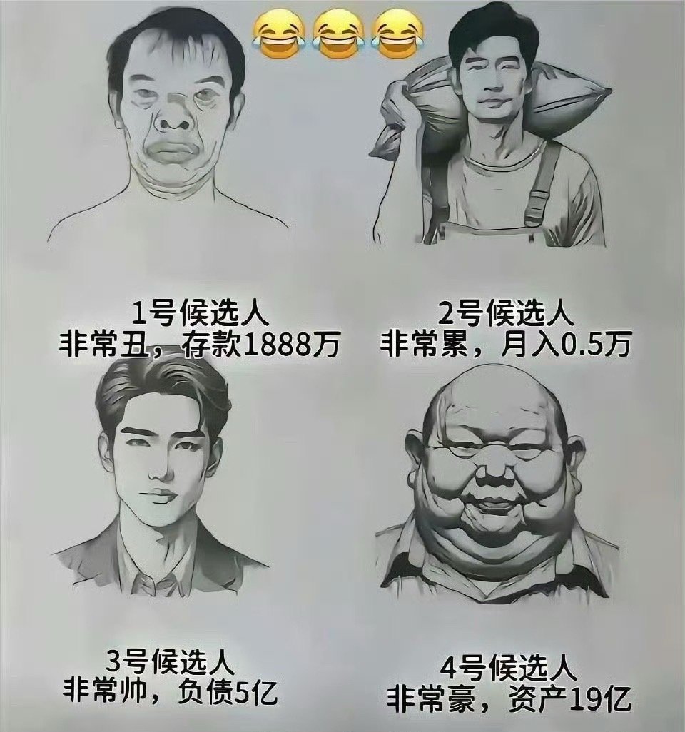如果是结婚对象选择一位，你选哪位？[doge]​​​