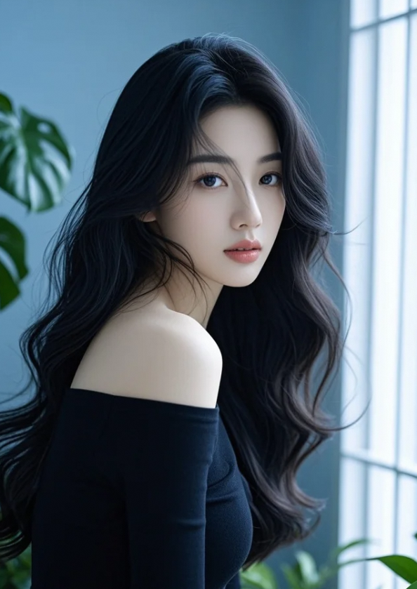你发现她瞳孔藏着两枚琥珀月亮