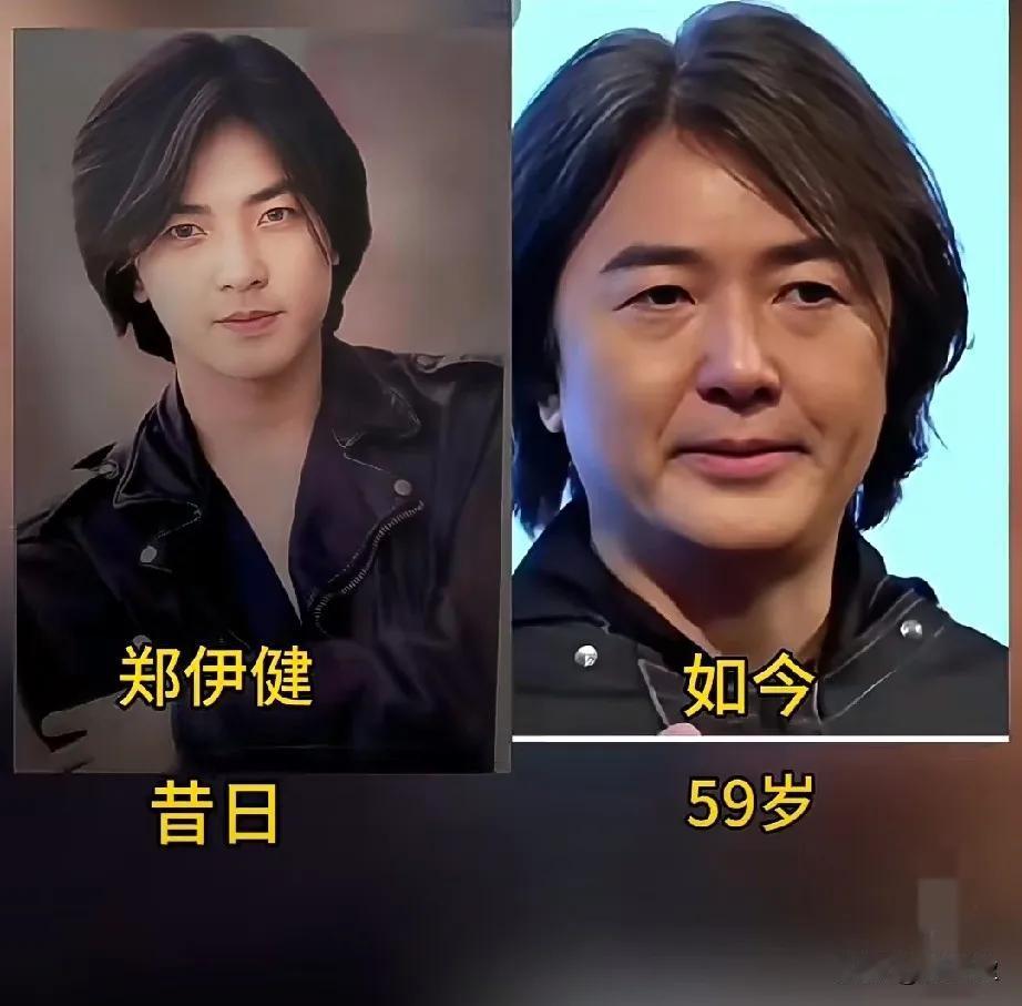 岁月不饶人，男明星颜值变化很大啊！郑伊健曾是男神，但如今因体重增加，跳舞时显得