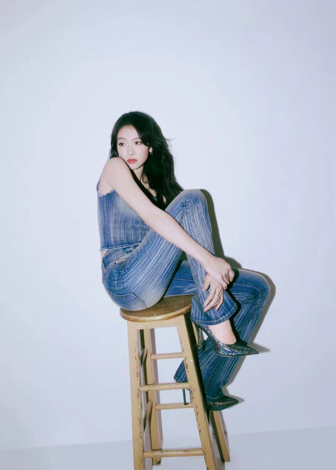 宋茜牛仔绝搭宋茜宋茜