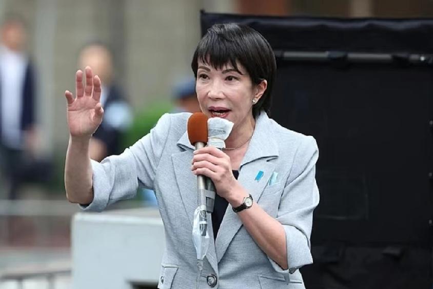 2月16日，高市致新春贺词，她用英文、日文、繁简体中文写道:“日本将致力于为国际