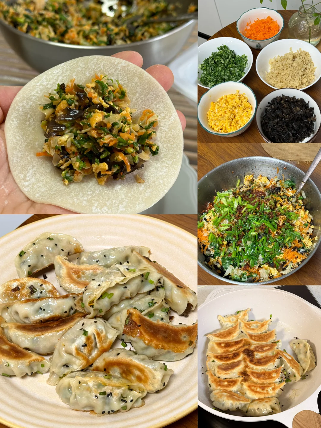 小青菜豆皮素饺子////营养早餐美味翻倍