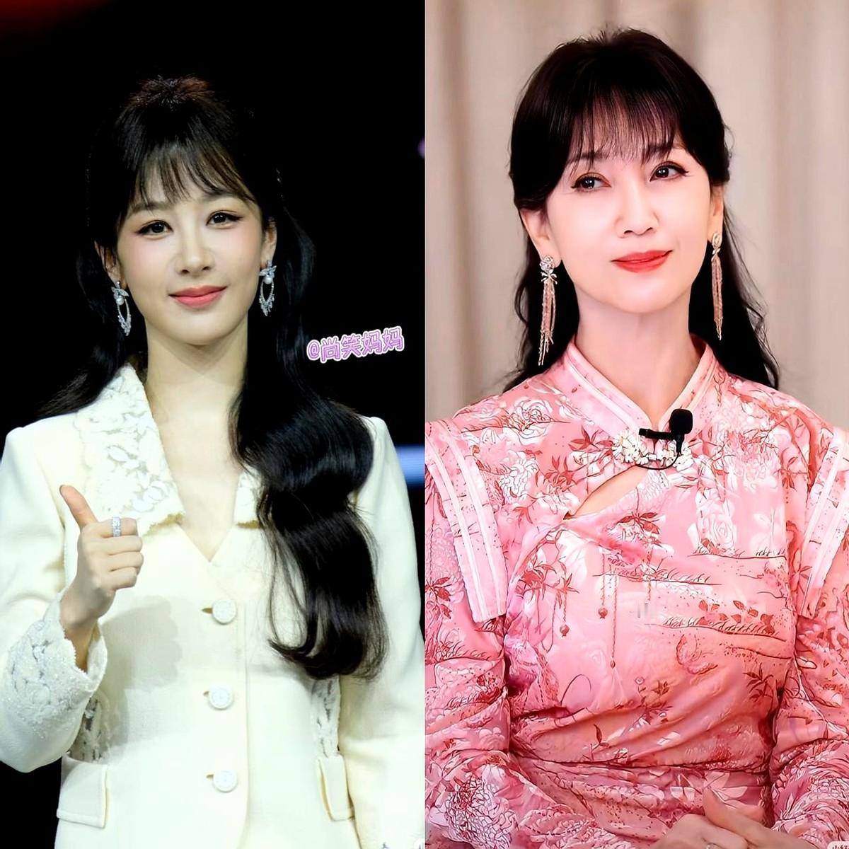 现在最扎心的就是杨紫吧！最近直播站台珠宝品牌，穿了件80年代的古董高定想走复古风