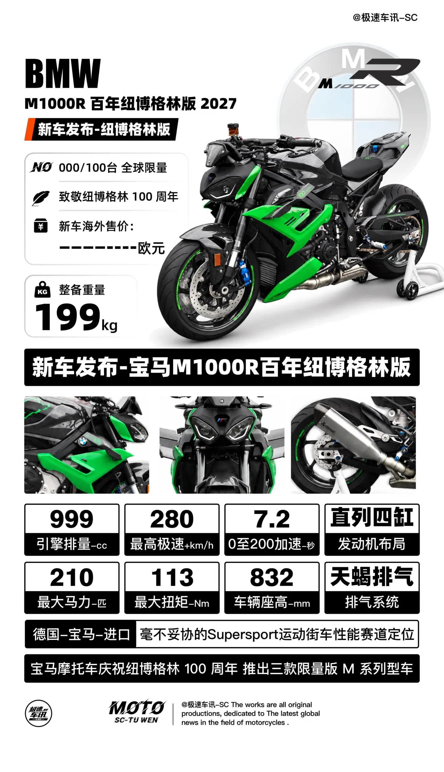 这不是川崎！这是宝马纽博格林限量版。宝马纽博格林