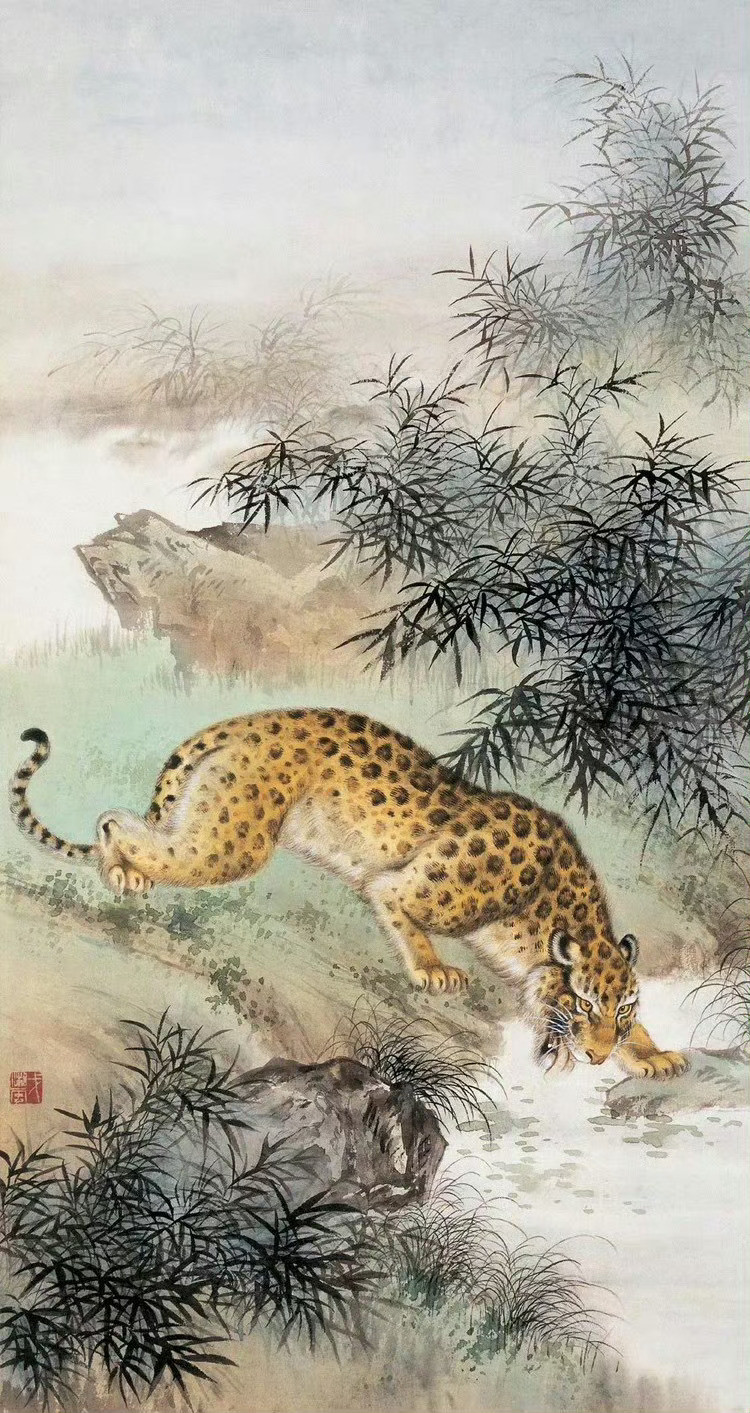 戈湘岚动物画欣赏戈湘岚（1904—1964）原名绍苓，又名荃，别署赏神骏斋主、东
