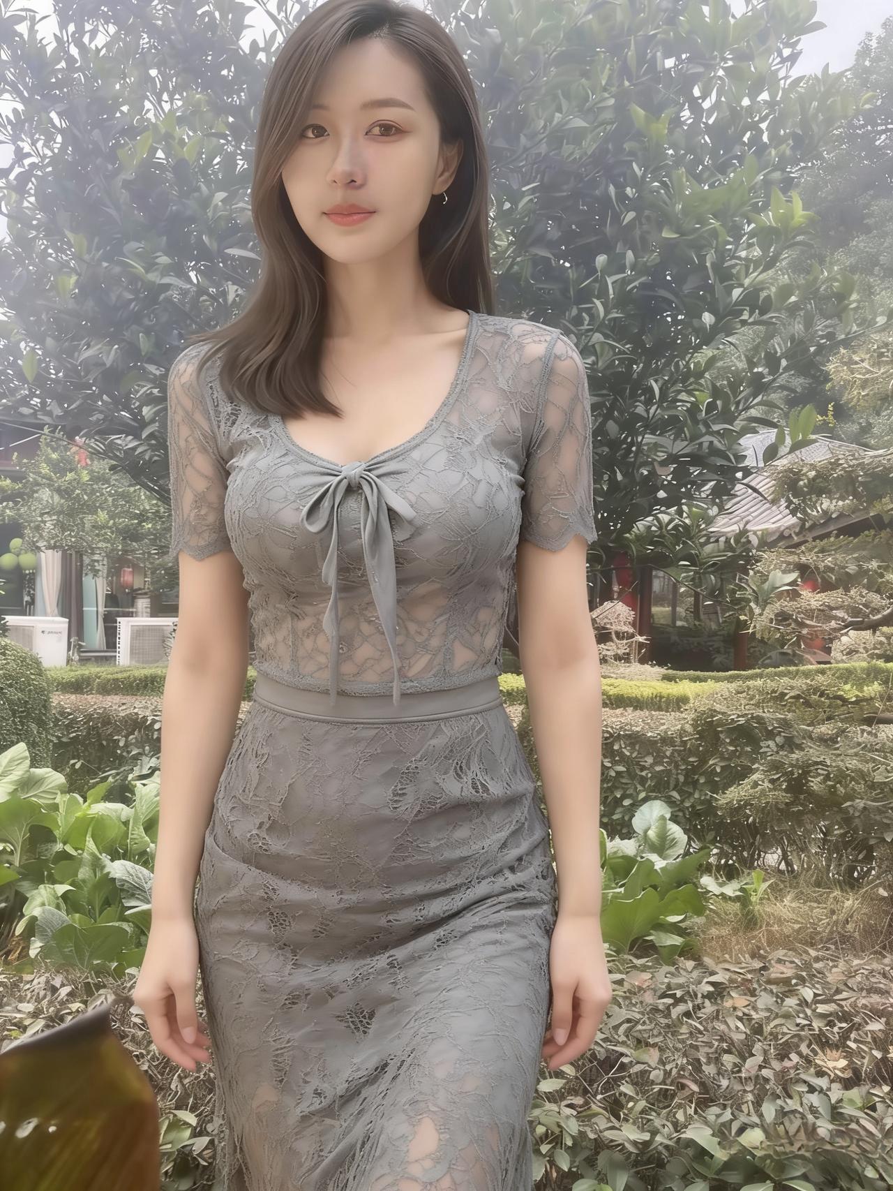 从菜地到雾山，从青砖到红瓦灰裙的纹路里，藏着不动声色的走风掠过蕾丝的镂空把