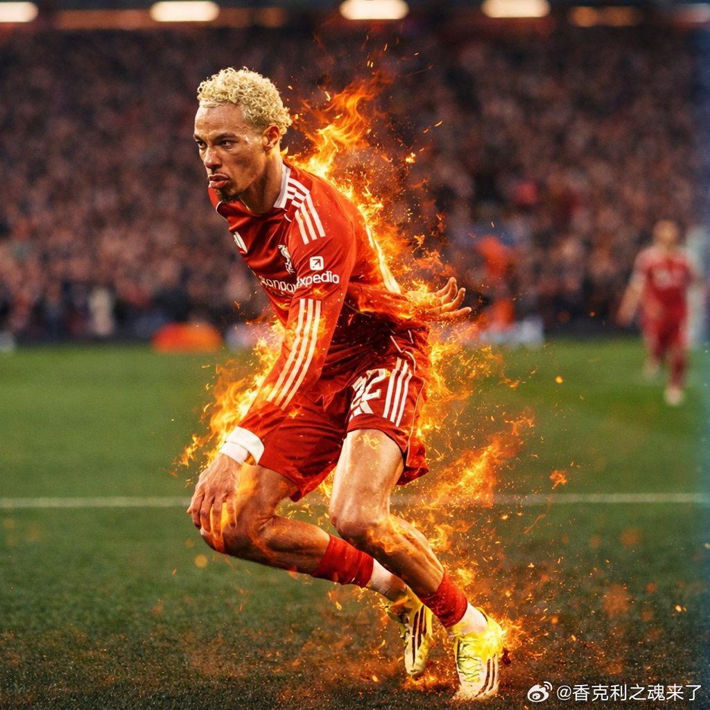 埃基蒂克的护腿板掉了，萨拉赫不太相信埃基蒂克穿那么小的短板