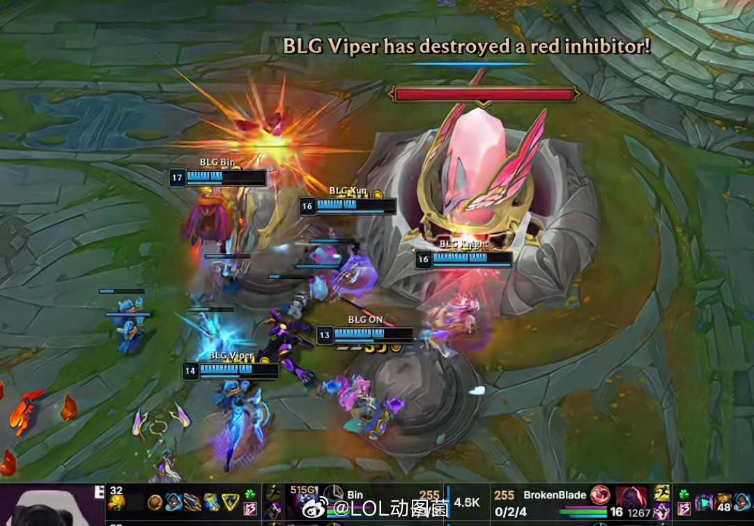 BLG拿到冠军点恭喜BLG拿到赛点，让一追三马上做到，相信BLG相信BinBL