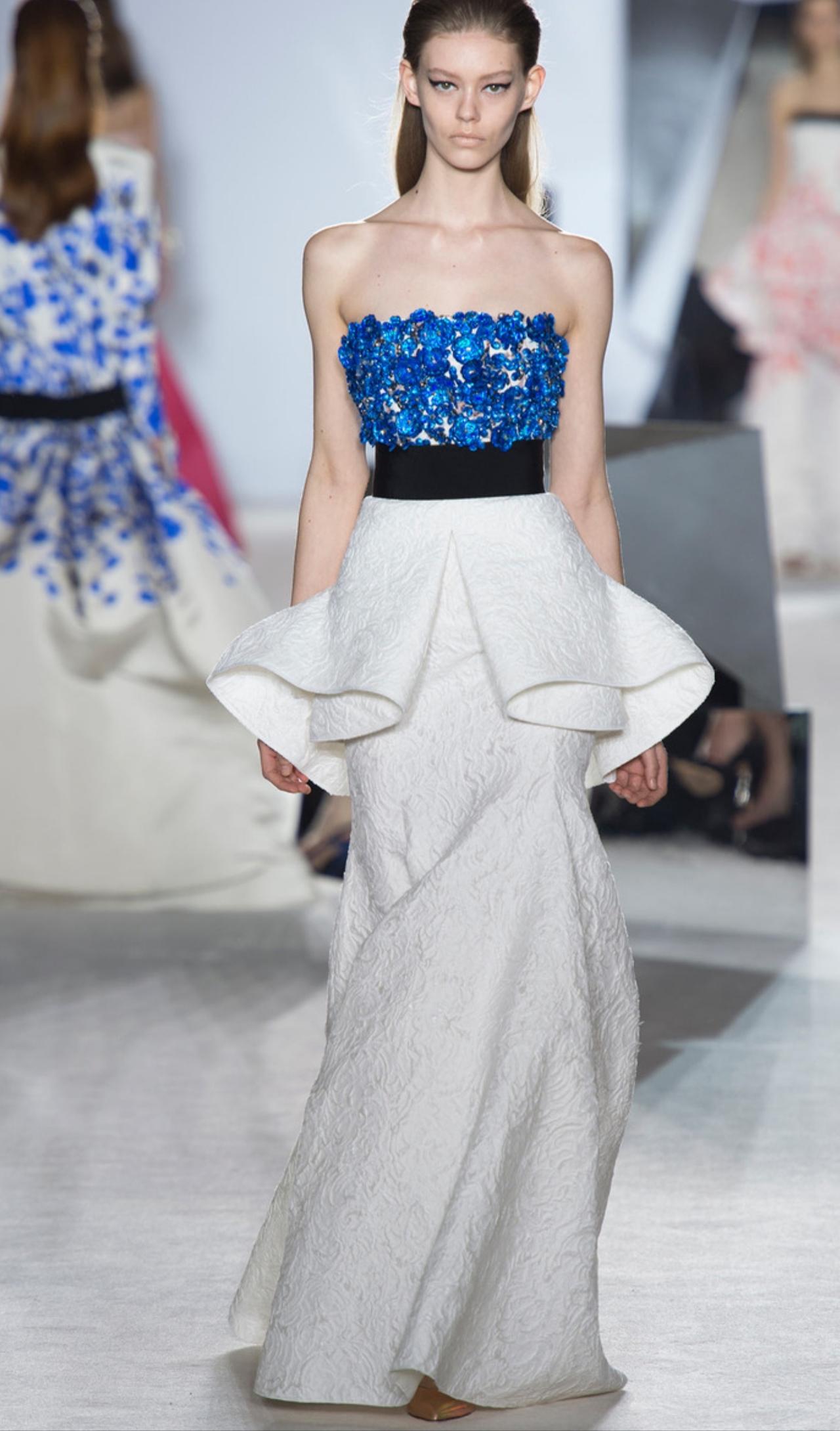 GiambattistaValli2014春夏高定系列，把色彩调成了一杯温柔