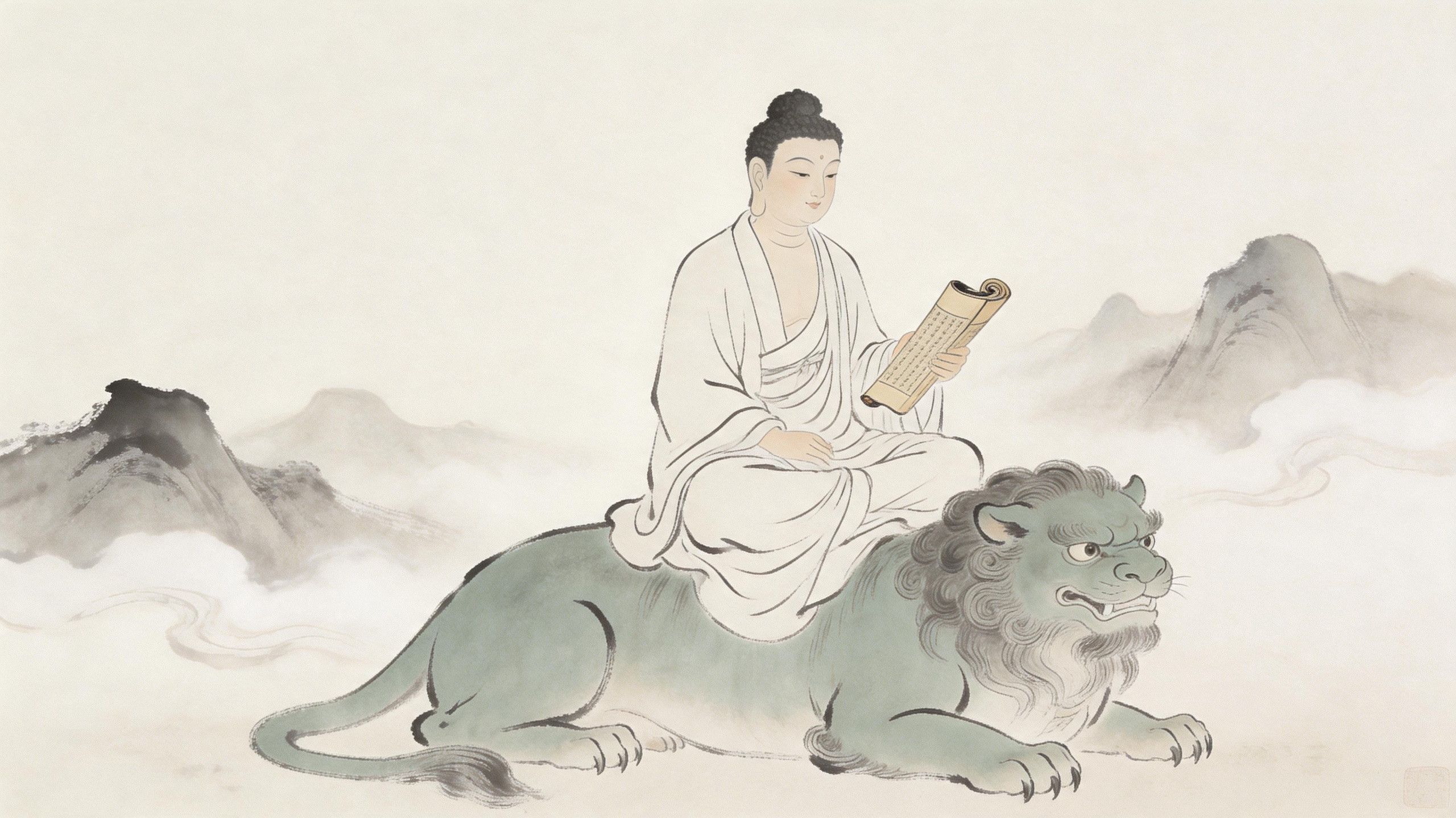 静心祈愿，文殊护佑，岁岁平安顺遂