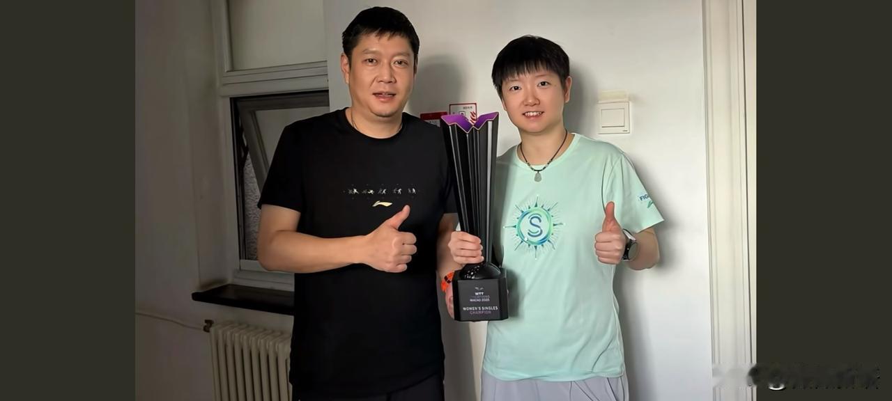 邱贻可发动态：继续加油。澳门冠军赛结束后，看到很多国乒队员都发文总结了这次比赛
