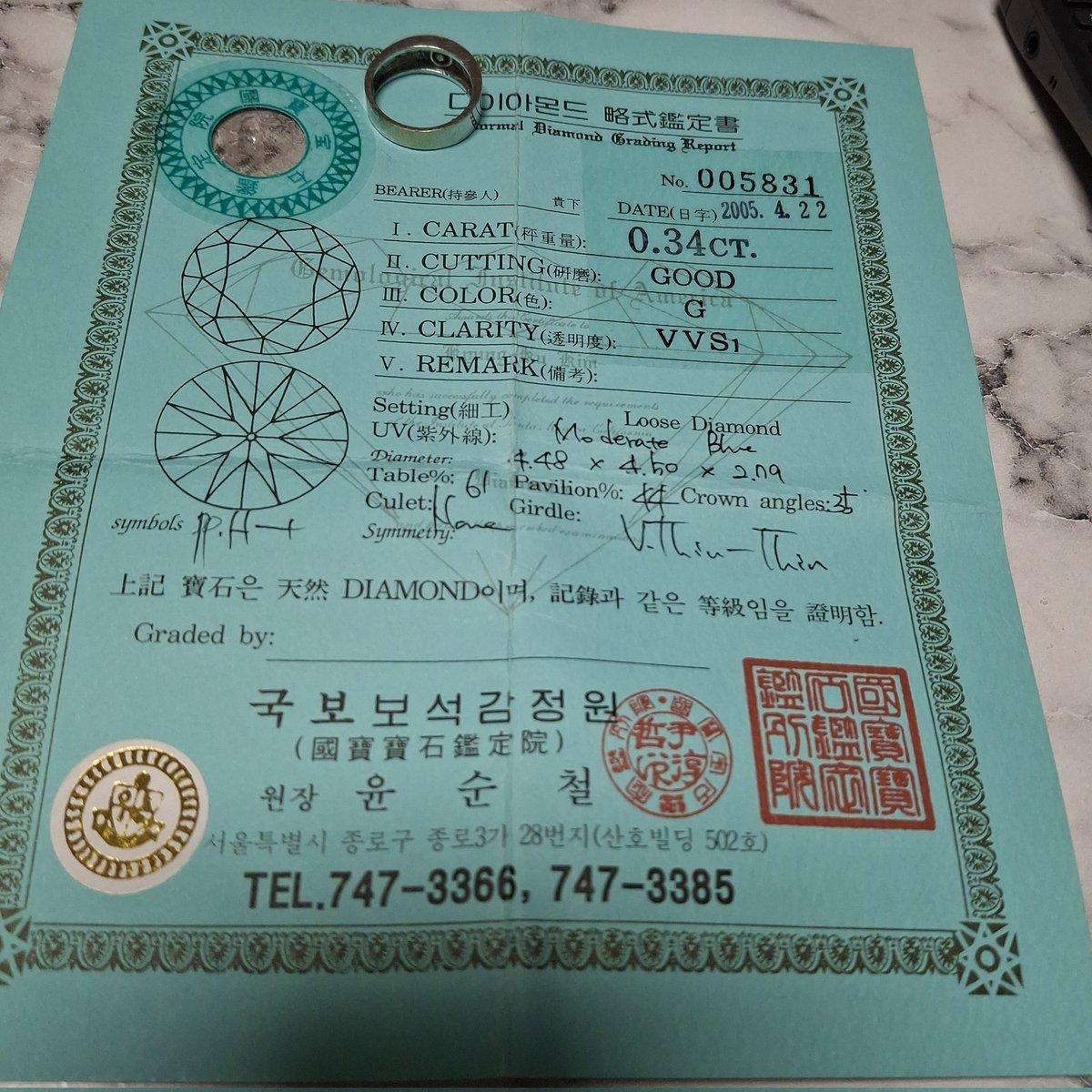 韩国网友：我知道钻石贬值了，但没想到会跌得这么厉害。我花一百万韩元买的钻石，现在