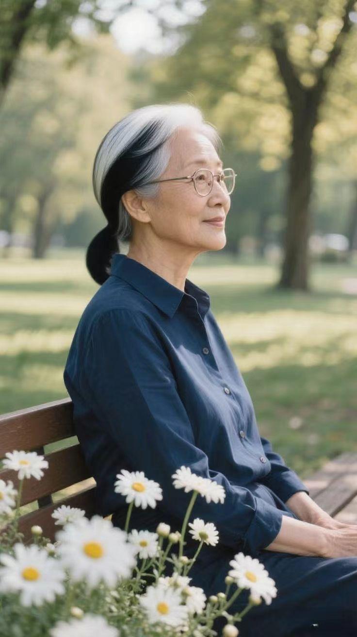 我决定不再染头发了！今天去医院，看见一个40岁左右的男医生竟然一头花白头发。