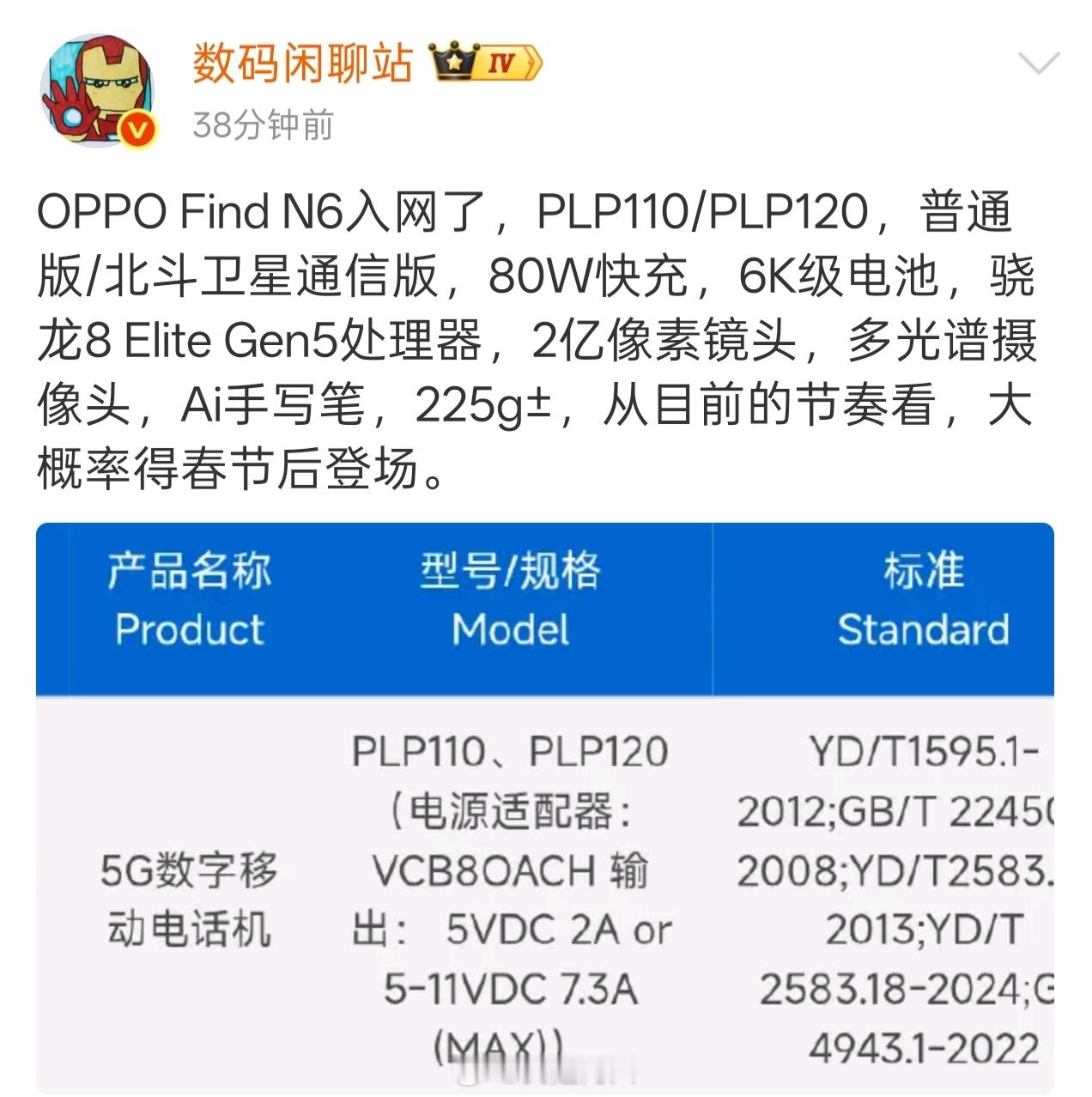 OPPOFindN6入网了，目前折叠屏，OPPO的折痕控制是最优秀的，做工质