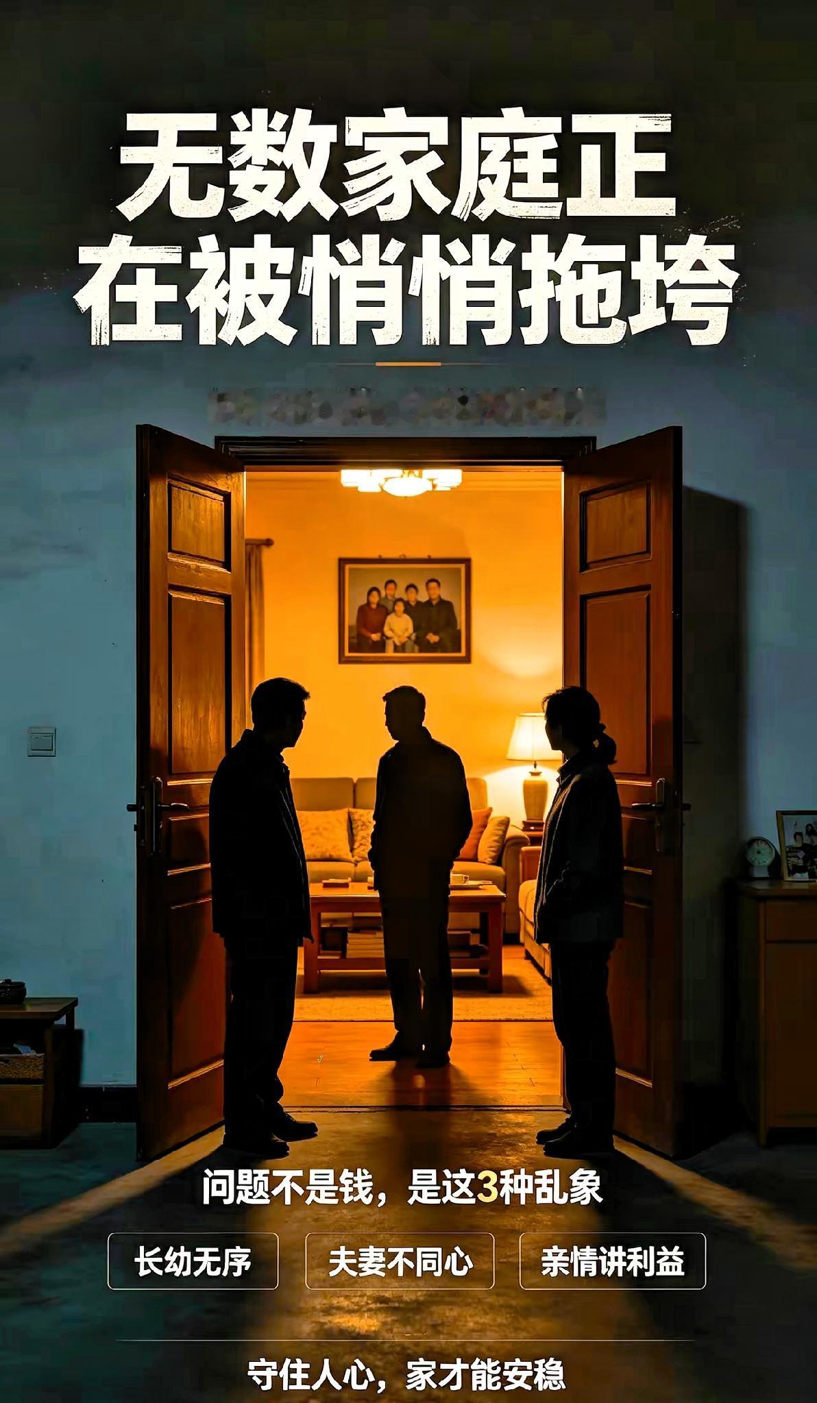 人伦大乱正在毁掉无数中国家庭很多家庭过得一地鸡毛，根本不是缺钱，而是家里的人