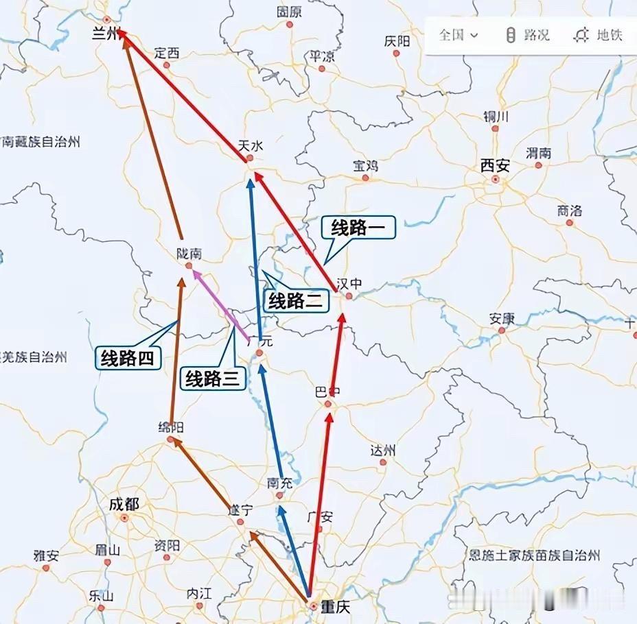 兰渝高铁破局新思路：先建天水—广元段，再延伸陇南至汉中，一举盘活西北西南路网兰