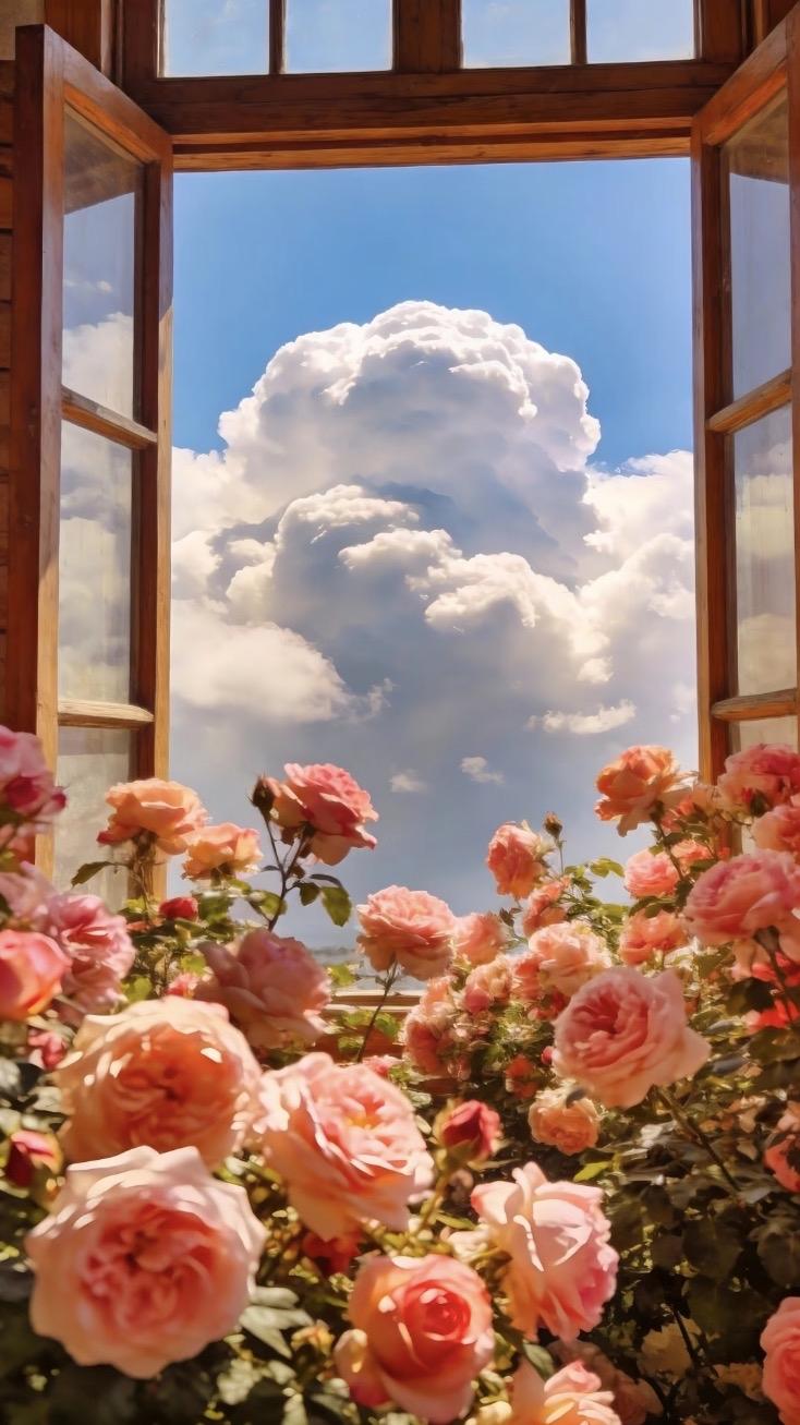 上联：小窗云痕淡下联：山近鸟声清