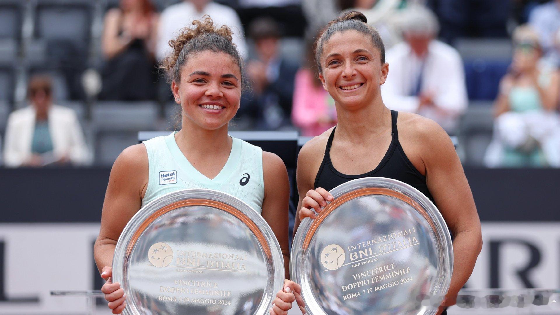 🇮🇹保利尼，罗马斩获女单女双双冠🏆🟠WTA1000罗马女双决赛🇮🇹保