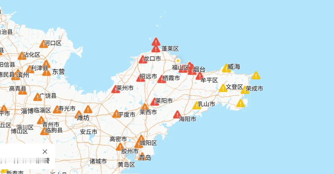 避暑胜地，烟台，也高温预警了。37℃，也太热了。避暑胜地烟台