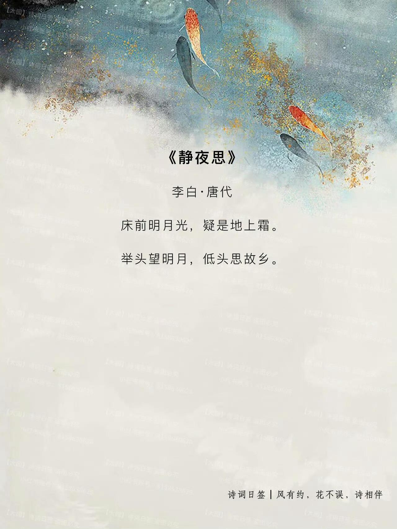 那些诗词中的经典佳作，值得细细品读。