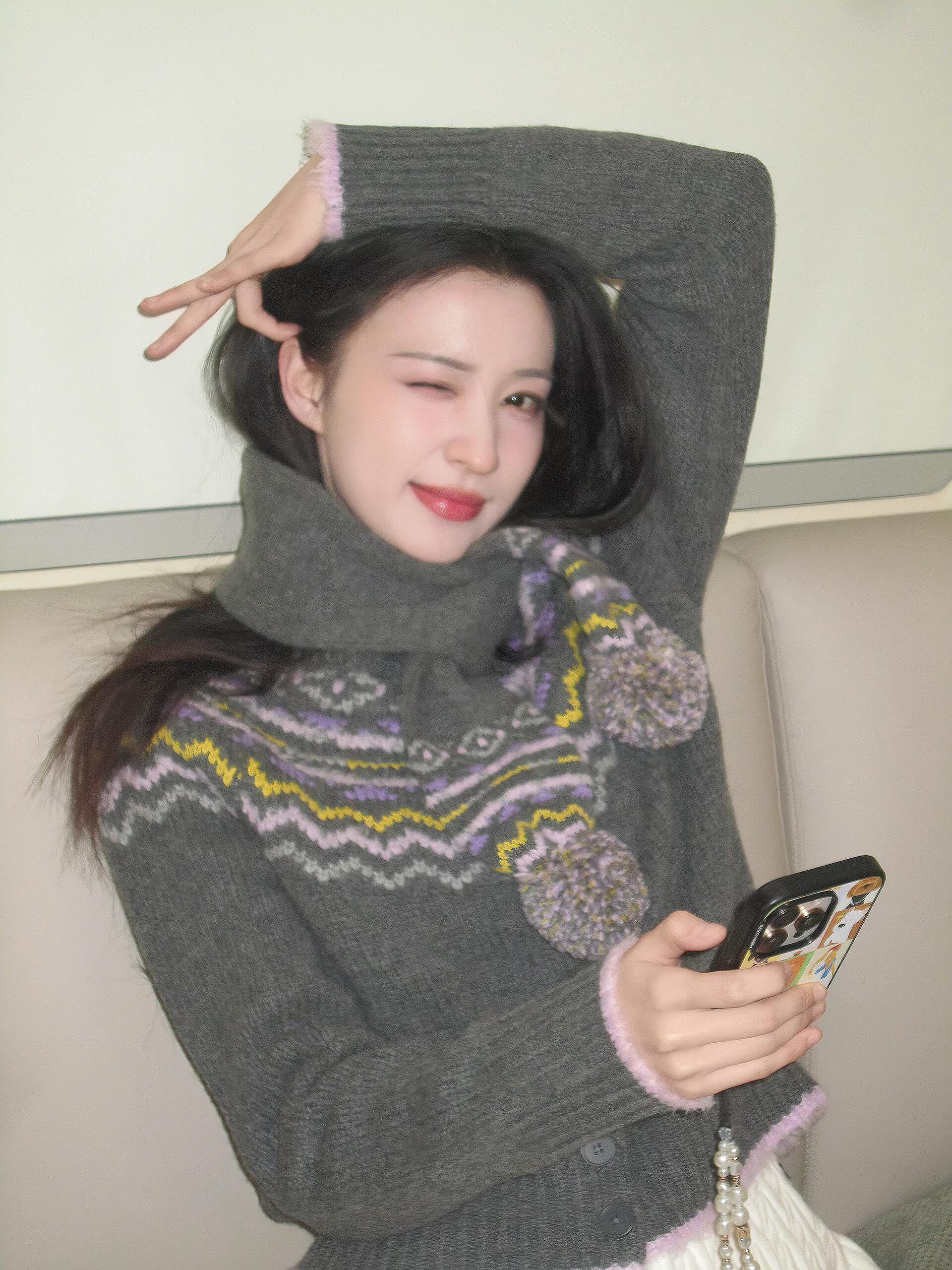 王楚然丨好美萌的冬日女友🤍