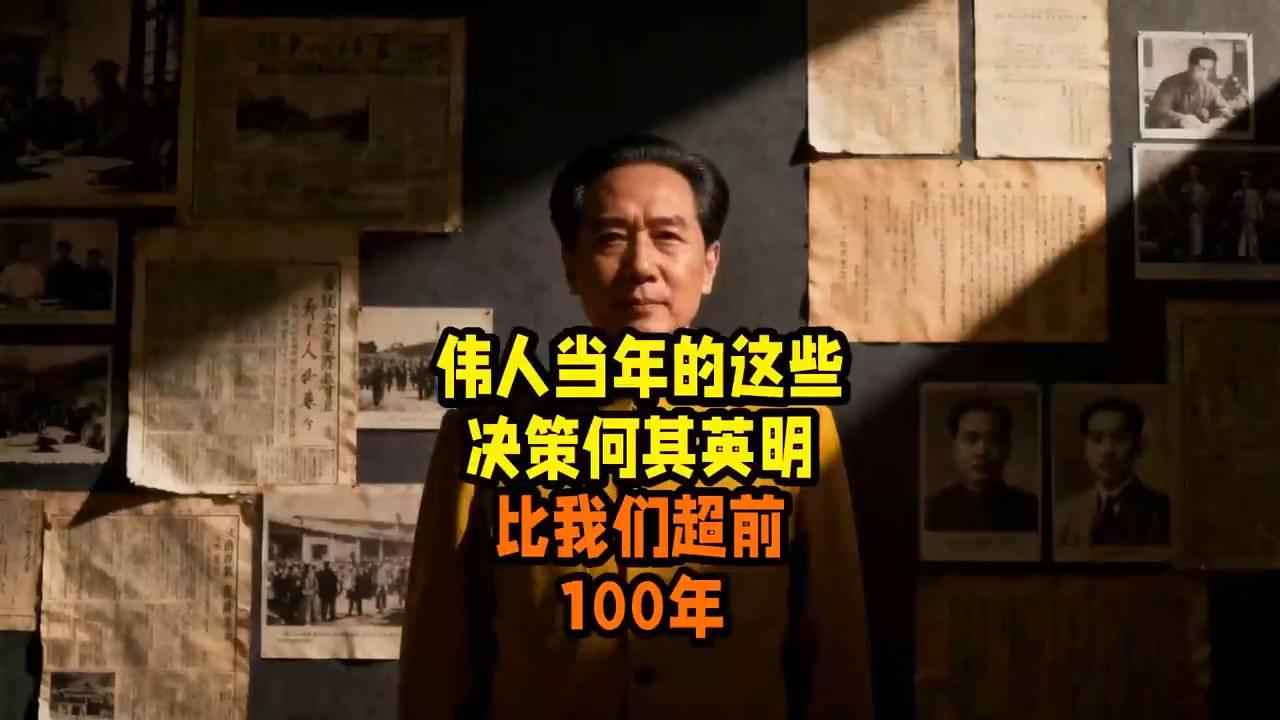 毛主席决策震撼今人！超前100年战略思想解析