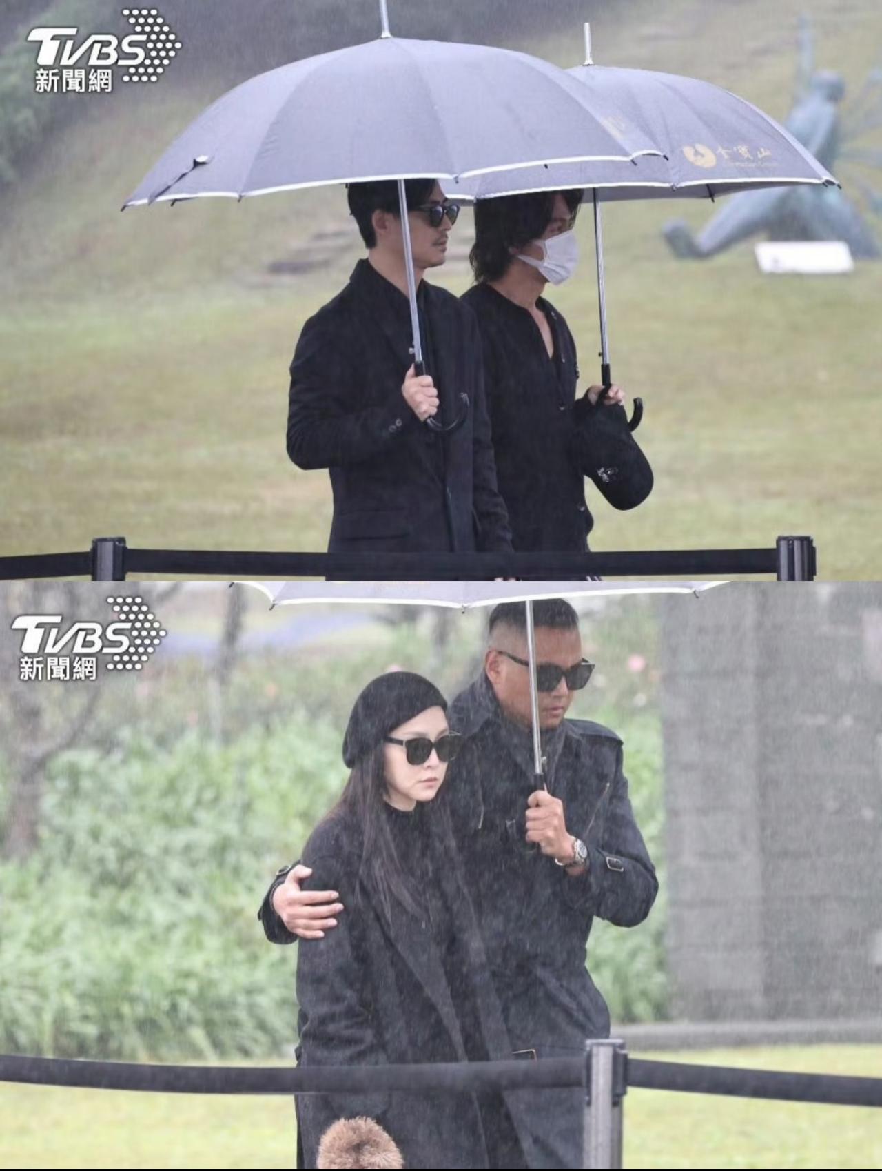 大S去世一周年祭日，很多熟人都来到金宝山看她。又是阴雨绵绵的天气，大S生前恰