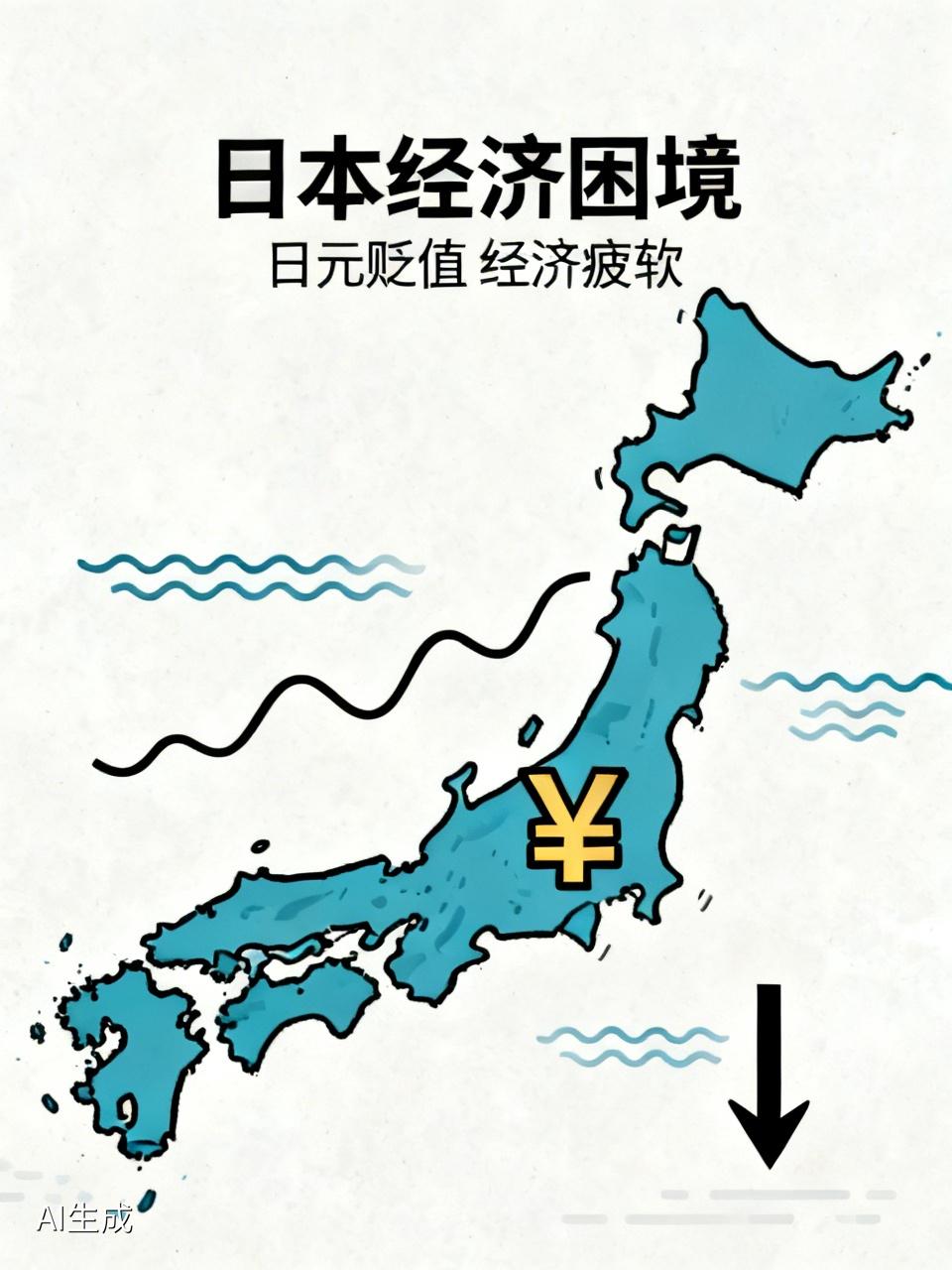 彻底慌了！日本遭连环暴击，国运断崖式下跌，再也撑不住了褪去过往的经济光环，
