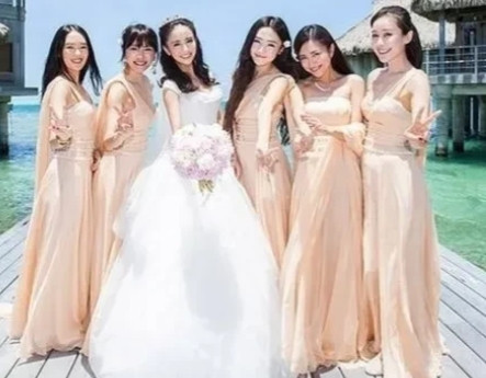 2014年，佟丽娅和陈思诚举行婚礼，佟丽娅的伴娘团被吐槽“寒酸伴娘团”，因为当时