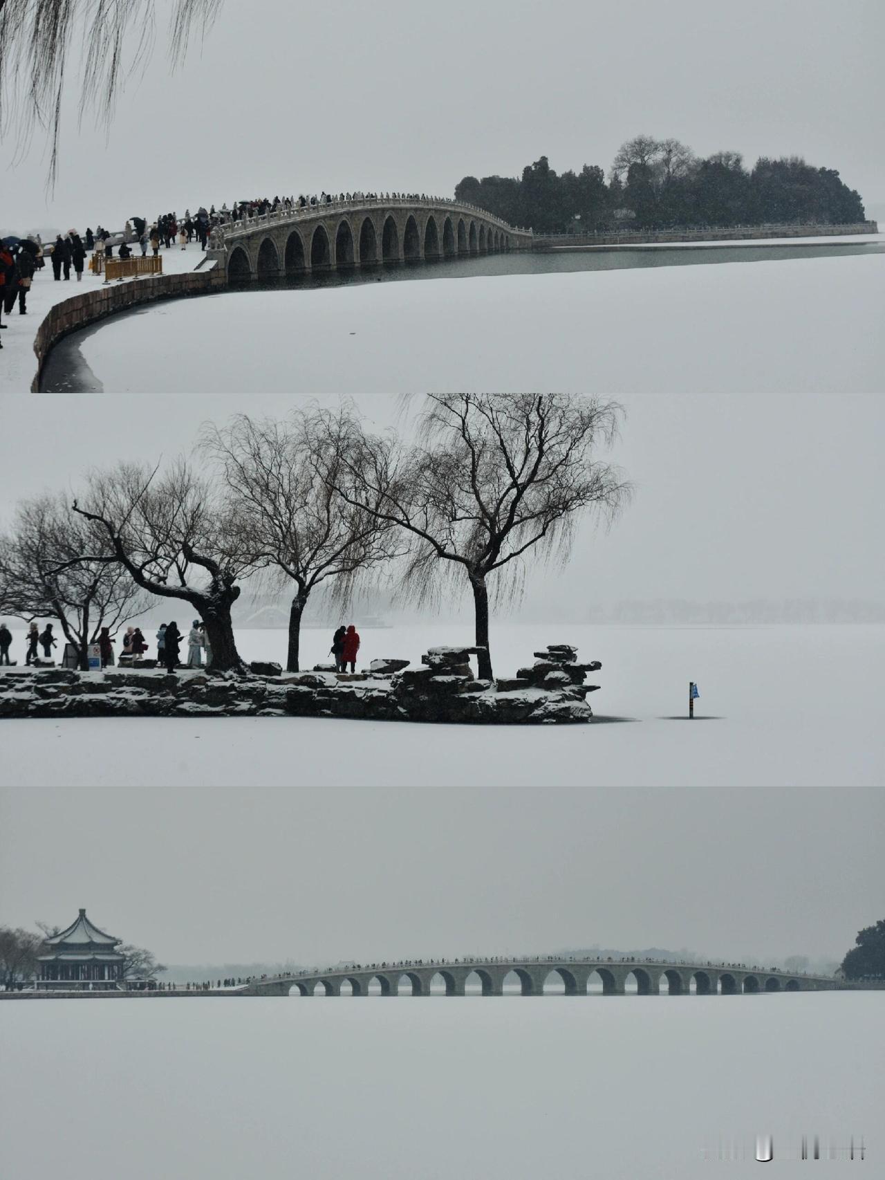 雪落颐和园这才是北京冬日顶流吧北京入冬第一场雪把颐和园美成了画12月1