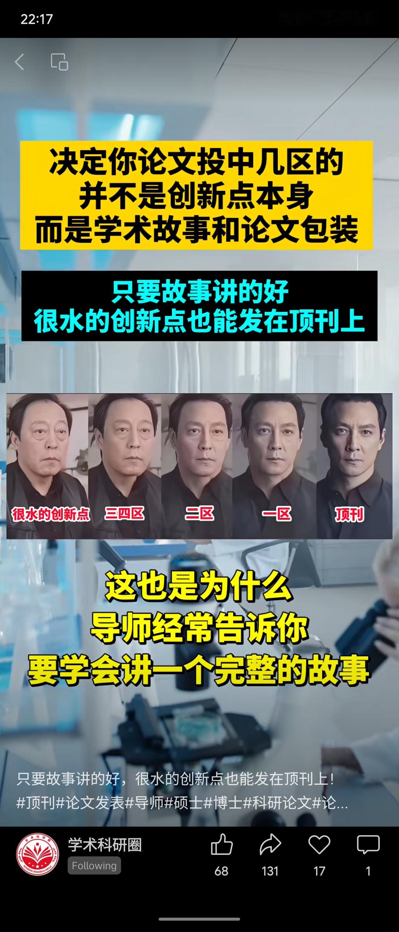 论文发表档次不仅取决于创新点，更在于学术叙事与整体包装。良好的故事性可将普通创新