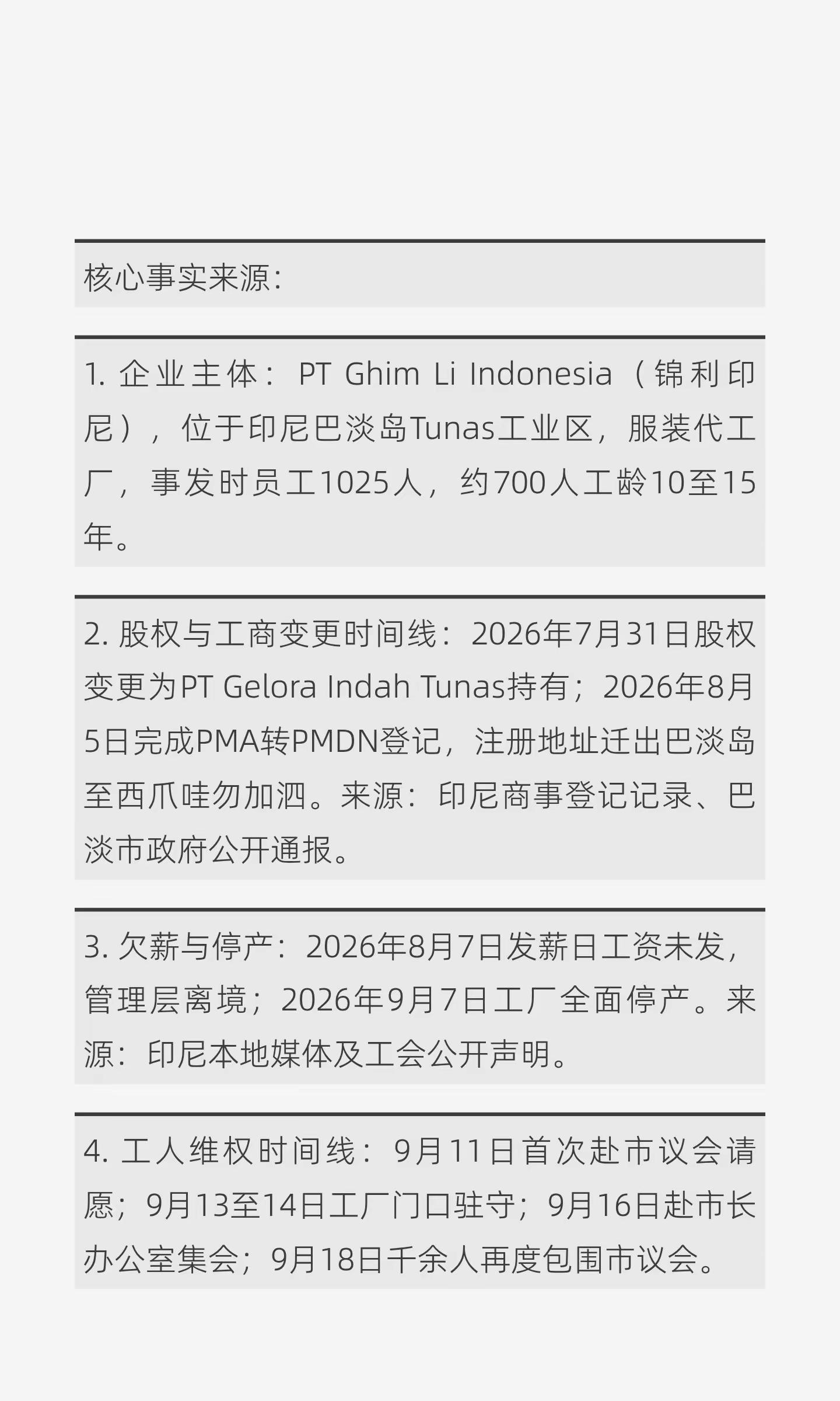 新加坡人在巴淡岛弃厂、欠薪、跑路回坡—